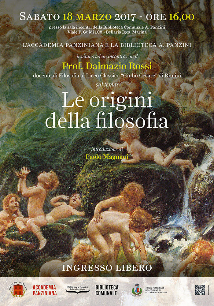 Conferenza del prof. Dalmazio Rossi sulle origini della filosofia