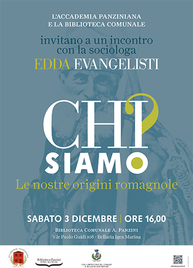 “Le nostre origini romagnole”, incontro con Edda Evangelisti: 3 dicembre Biblioteca “Panzini”